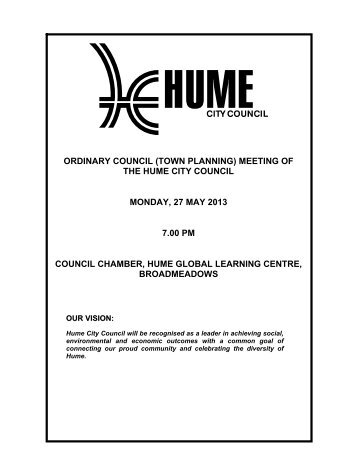 Agenda - Hume City Council