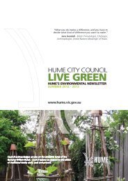 LIVE GREEN - Hume City Council - Vic.gov.au