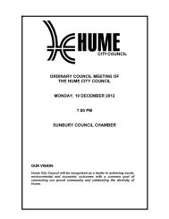 Agenda - Hume City Council