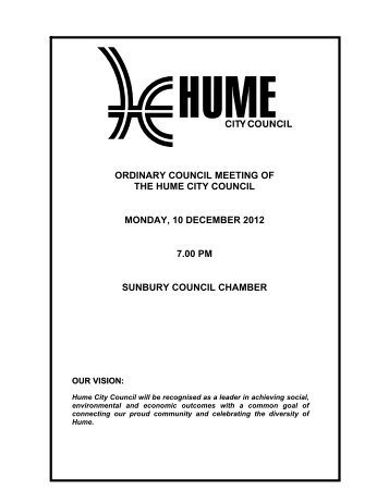 Agenda - Hume City Council