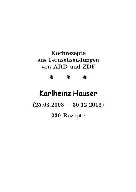 Karlheinz Hauser Hhollatz De