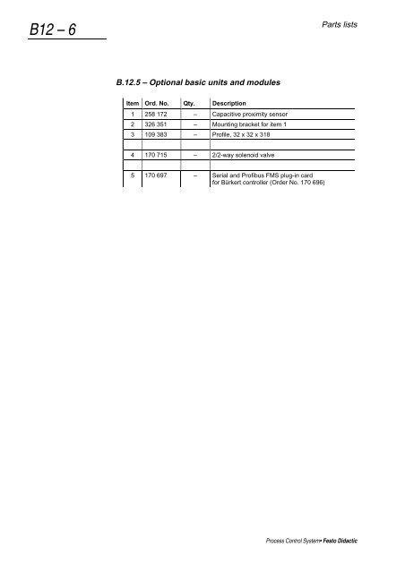 Process Control System