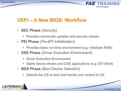 UEFI Debugging - Lauterbach