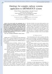 Ontology for complex railway systems application to ERTMS/ETCS ...