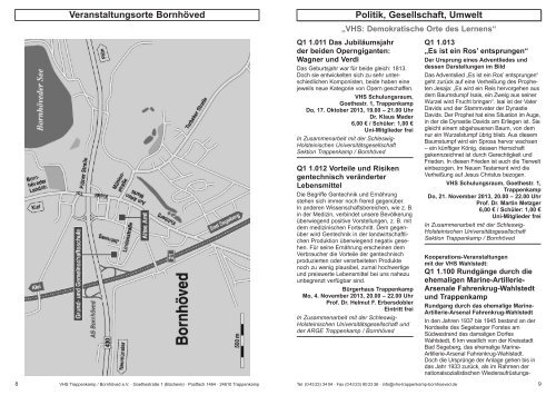 PDF der VHS Kurse - Trappenkamp