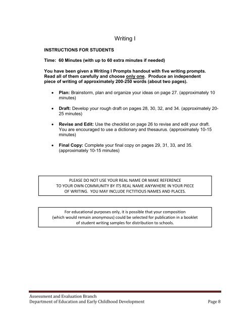 ELPA-R Test Specifications 2013-2014