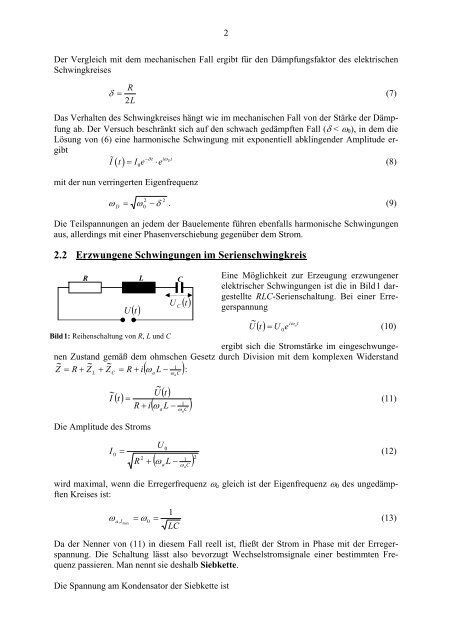 E05 Elektrische Schwingungen