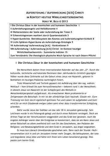 herunterladen (pdf) (182 kB) - Prof. Dr. Dr. Horst W. Beck