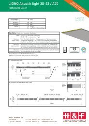 LIGNO Akustik light 3S-33 / A70 - Holz & Funktion AG