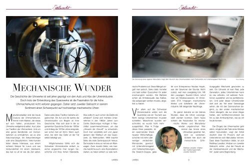 Juwelier Seilnacht | Uhren und Schmuck Magazin als PDF