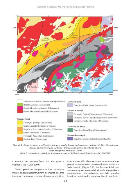 geologia e recursos minerais da folha eldorado paulista sg ... - CPRM