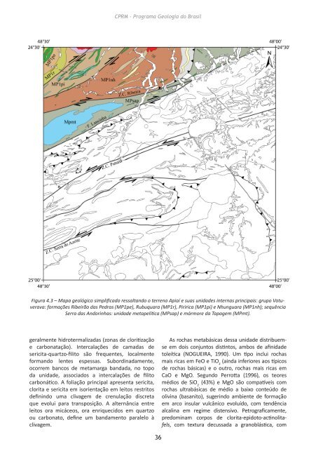 geologia e recursos minerais da folha eldorado paulista sg ... - CPRM