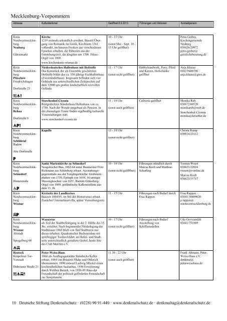 Programm als PDF herunterladen - Tag des offenen Denkmals