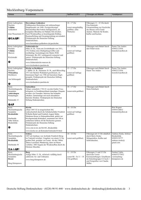 Programm als PDF herunterladen - Tag des offenen Denkmals