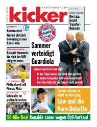 Sammer verteidigt Guardiola