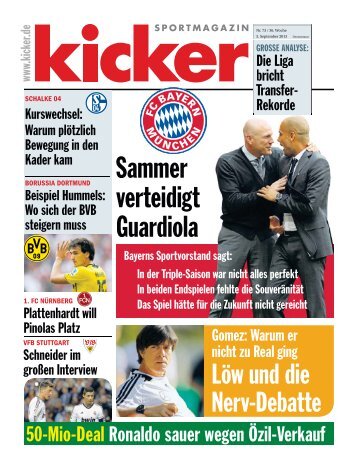 Sammer verteidigt Guardiola