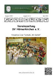 SV Hoeki Zeitung Nr. 16 – 2013 März - SV Hörnerkirchen e.V.