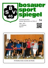Download: Sportspiegel (6,9 MiB) - Bosauer SV