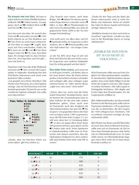 Juli 2013 (PDF) - Deutscher Bridge-Verband e.V.