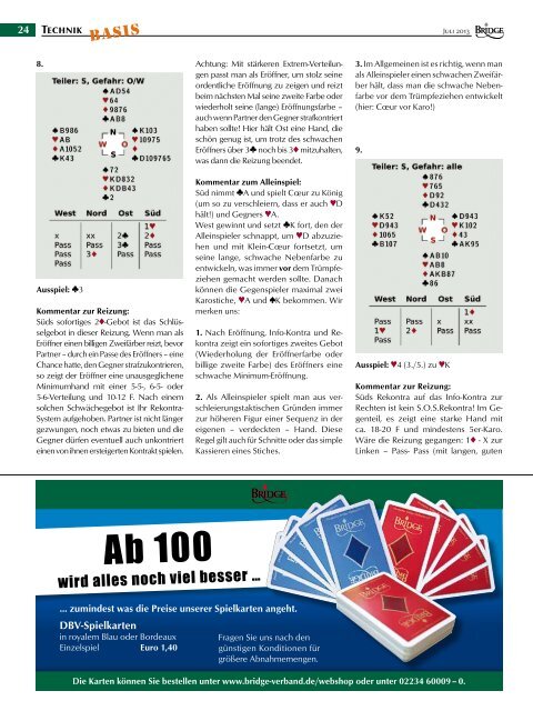 Juli 2013 (PDF) - Deutscher Bridge-Verband e.V.