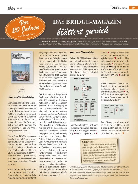 Juli 2013 (PDF) - Deutscher Bridge-Verband e.V.