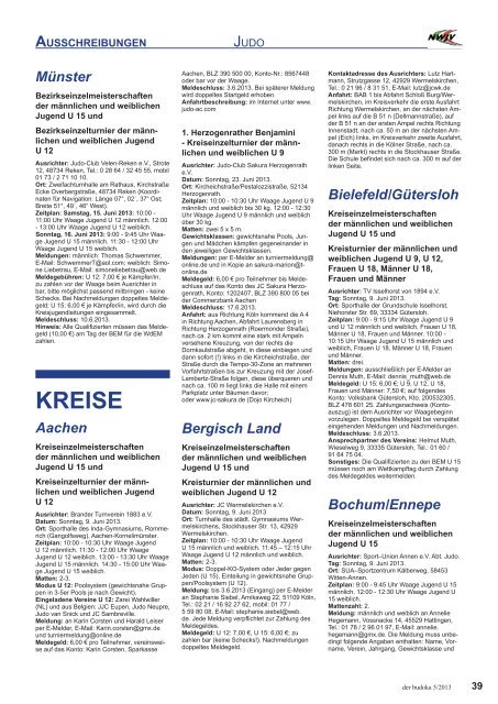 ausschreibungen - Dachverband für Budotechniken Nordrhein ...