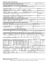 CMS–400, Printing Services Requisition Form