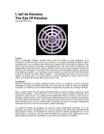 L'œil de Kanaloa The Eye Of Kanaloa - Huna.org