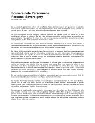 Souveraineté Personnelle Personal Sovereignty - Huna.org