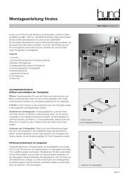 Montageanleitung Stratos - Hund BÃ¼romÃ¶bel GmbH