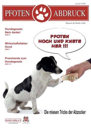 Pfotenabdruck 03/2006 (pdf, 2980kb) - Hundelobby