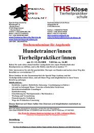 Hundetrainer/innen Tierheilpraktiker/innen