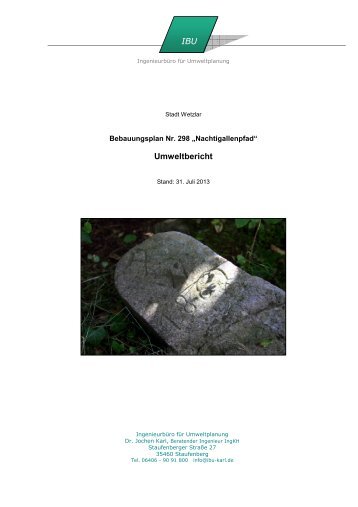 Umweltbericht IBU - beteiligungsverfahren-baugb.de