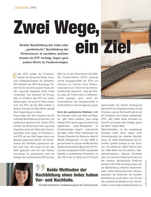 Cortal Consors Magazin | Nr. 2 | Mai 2013 | Investoren