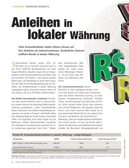 Cortal Consors Magazin | Nr. 2 | Mai 2013 | Investoren
