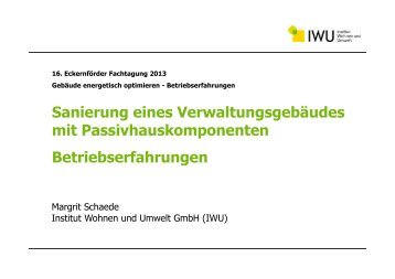 Sanierung eines Verwaltungsgebäudes mit ...