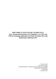 RHETORIK IN POLITISCHEN WERBUNGEN Eine ... - TamPub