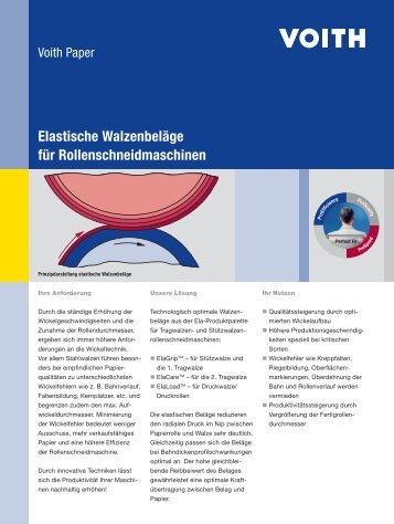 Elastische Walzenbezüge - Voith