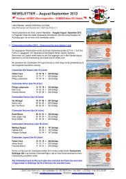 NEWSLETTER – August/September 2013 - Golfclub Fürth