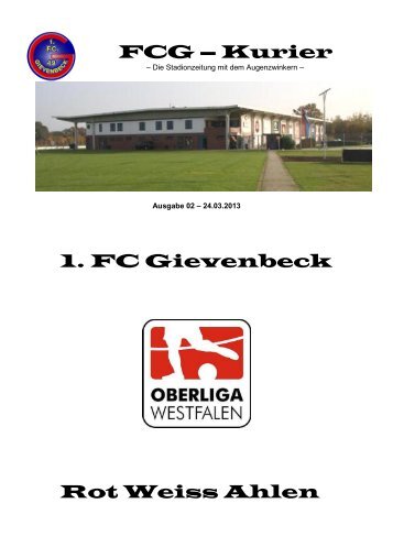 FCG – Kurier - 1. FC Gievenbeck