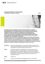 CAS Coaching Praktiker/in - Evento Web FHNW - Fachhochschule ...