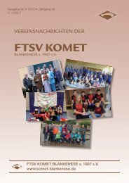 Vereinsnachrichten 4/2013 - Komet Blankenese