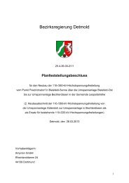 Planfeststellungsbeschluss (pdf, 2.401 KB) - Bezirksregierung ...