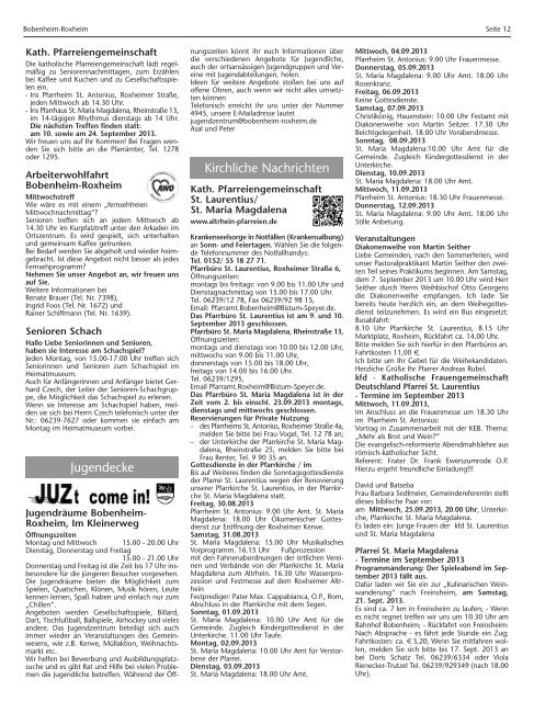 Amtsblatt - Gemeinde Bobenheim-Roxheim