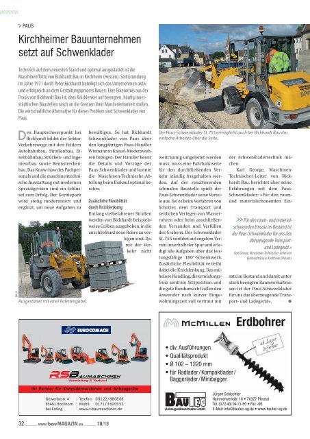 Baumaschinen Baugeräte Baufahrzeuge - SBM Verlag GmbH