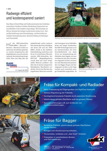 Baumaschinen Baugeräte Baufahrzeuge - SBM Verlag GmbH