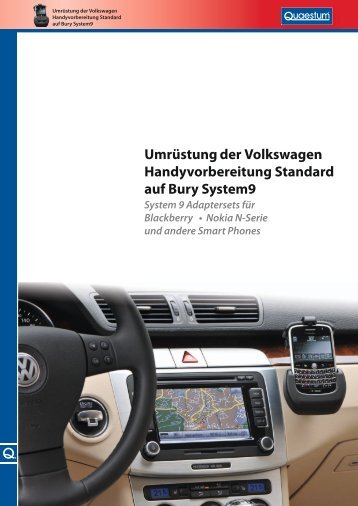 Umrüstung der Volkswagen Handyvorbereitung ... - Bury.com