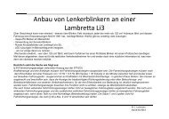 Anbau von Lenkerblinkern (PDF) - Lambretta Club Deutschland e.V.