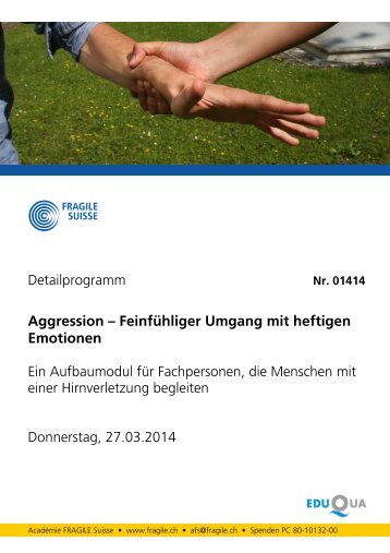 Detailprogramm (PDF) - Fragile Suisse