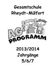 AG-Zeitung - Gesamtschule Rheydt-Mülfort